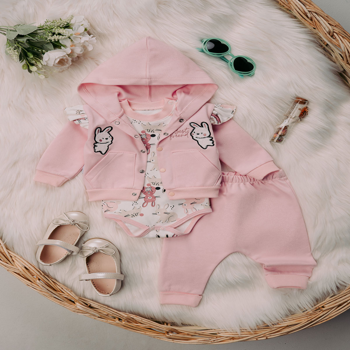 1376 TAVŞAN SÜZİNELİ ÜÇLÜ TAKIM