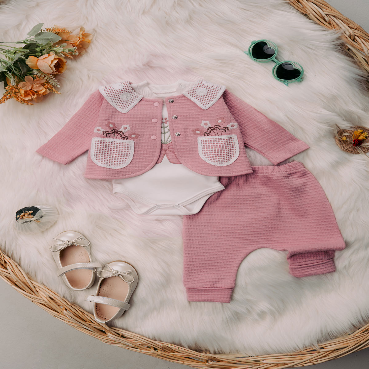 1400 DANTEL YAKALI ÜÇLÜ TAKIM