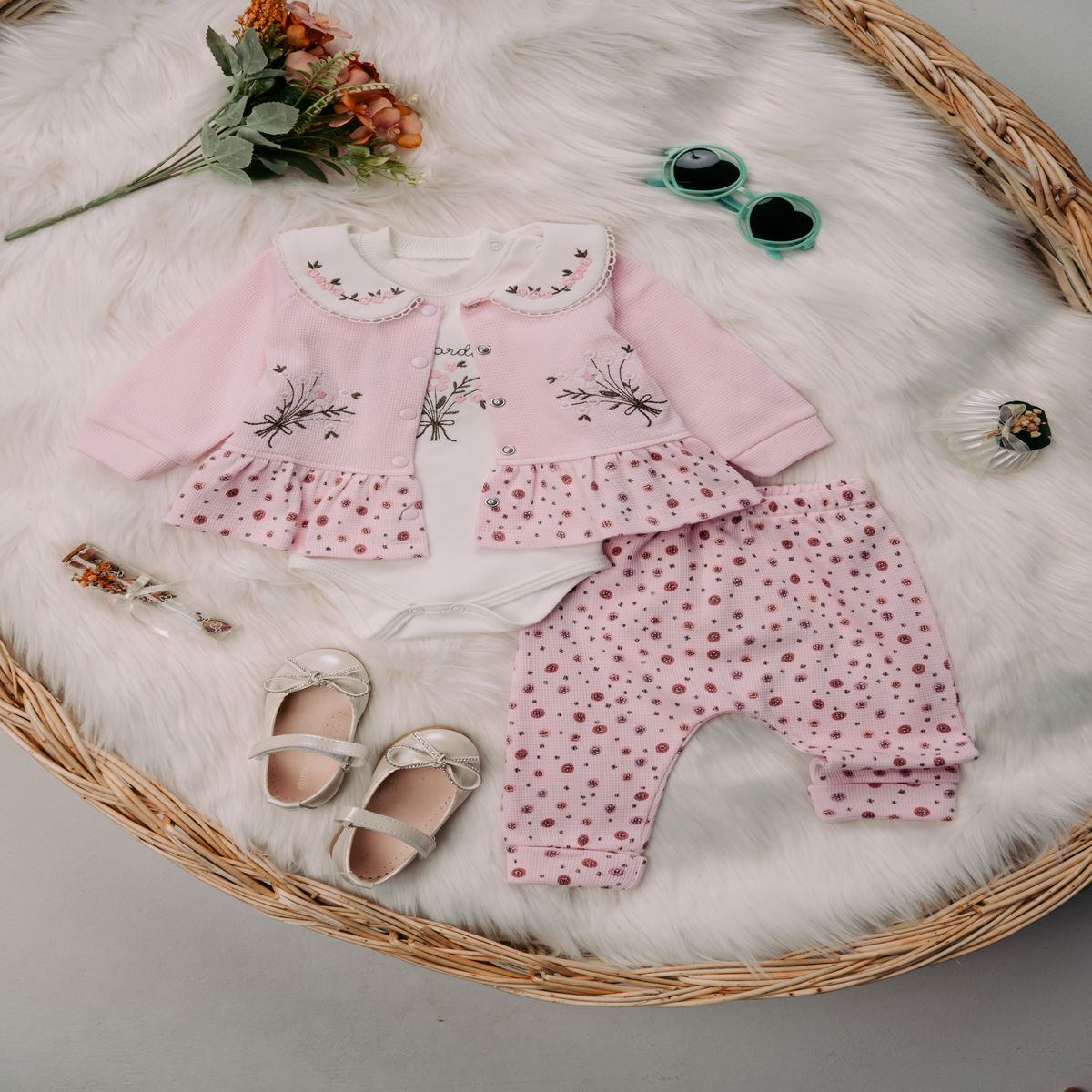 1382 YAKASI NAKIŞLI ÜÇLÜ TAKIM